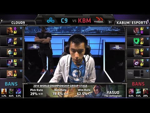 Cloud 9 vs KaBuM! e-Sports | Game 1 Group D S4 LOL World Championship 2014 Day 1 | C9 vs KBM D1G6