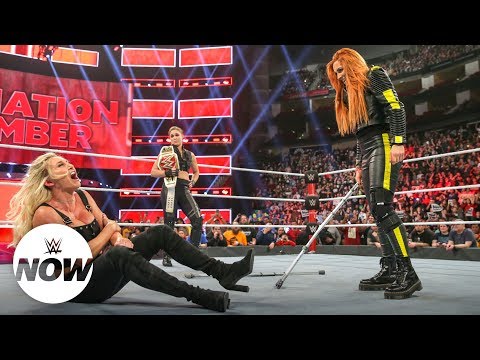 Ronda Rousey Busted Open By Becky Lynch After Beating Ruby Riott At Elimination Chamber; Charlotte Also Attacked
