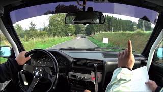 preview picture of video 'ONBOARD L JUNIUS & L JOASSIN / RS JM Wey Lierneux 2014 / Boucle 1 / BMW E30 320i 3/11'