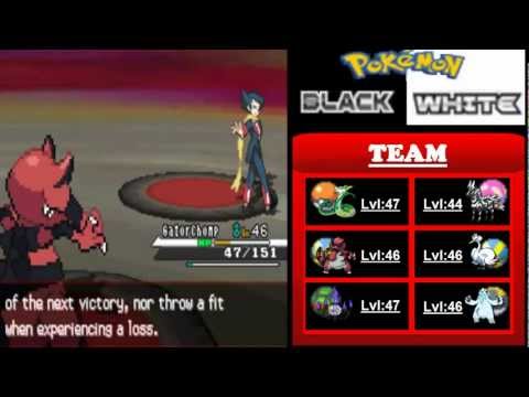 Pokémon Black and White Walkthrough episode 66 - Elite 4 Grimsley