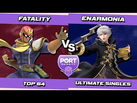 Port 6 Top 64 - Fatality (Captain Falcon) Vs. Enarmonia (Robin) SSBU Ultimate Tournament