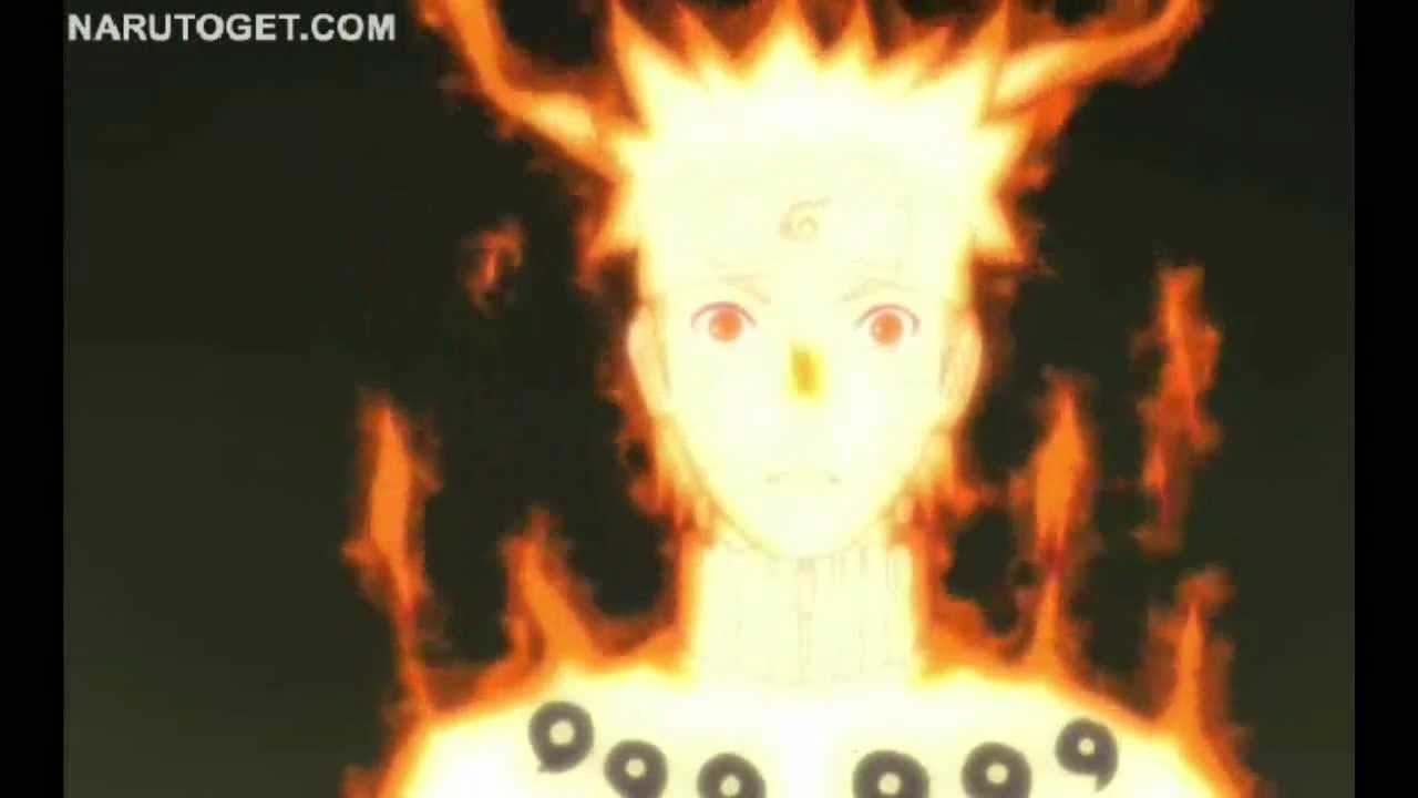 Naruto's Nine-Tails Chakra Mode Seals Nine Tailed Fox {English Sub}
