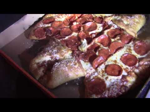 Batman Calzony Pepperoni Pizza From Little Caesars!!...