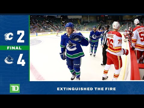 Vancouver Canucks(4) Vs Calgary Flames(2) Highlights 2021 NHL PRE SEASON SEPTEMBER 27