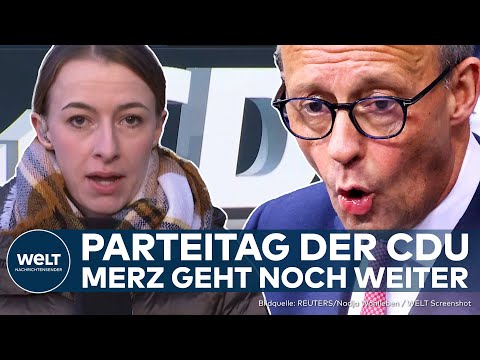 Video Thumbnail: BUNDESTAGSWAHL: Parteitag der CDU! Merz geht noch weiter! Sofortprogramm der CDU geplant