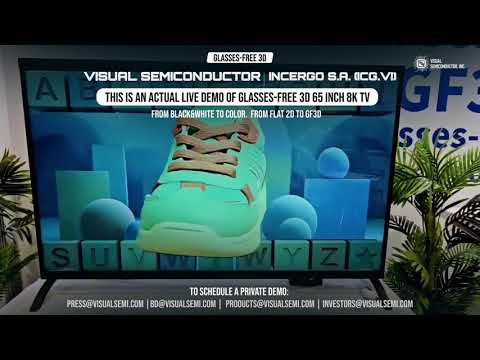 GF3D TV Live Demo at CES 2026