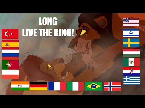 "Long Live the King!" - Mufasa's Death in Different Languages [The Lion King 1994]
