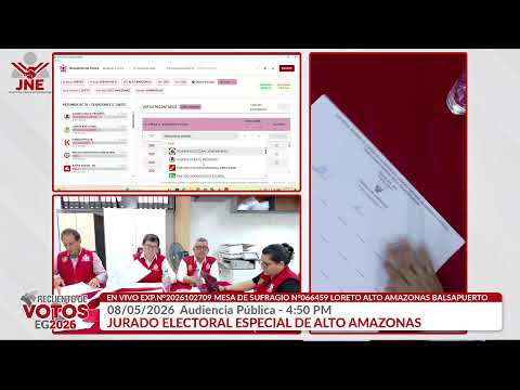 EN VIVO 08/05/2026 4:50  PM AUDIENCIA PUBLICA JEE ALTO AMAZONAS