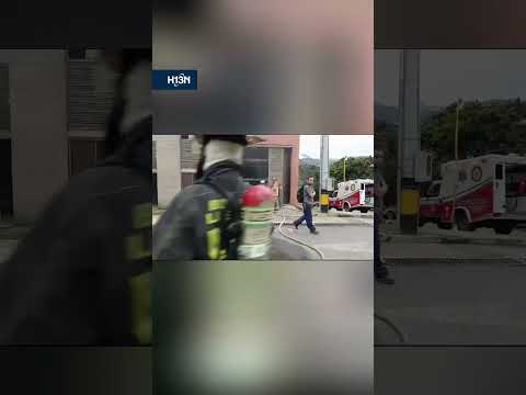 Reportan incendio en una empresa de telas en La Estrella, Antioquia
