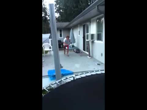 Olympic tramp long jump