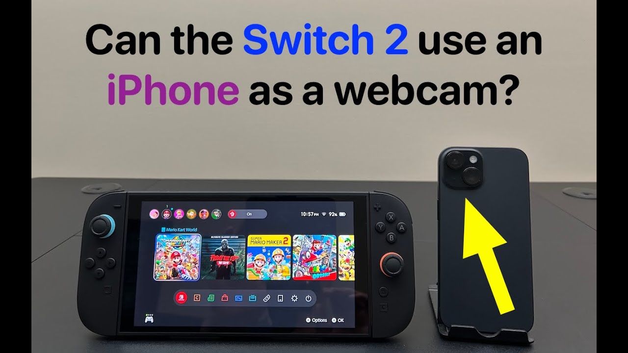 Can the Switch 2 use an iPhone (or Android) as a webcam? - YouTube