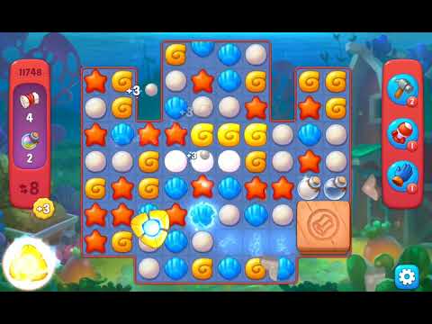 Fishdom Hard Level 11748 ( with full seashell) @choraelmin