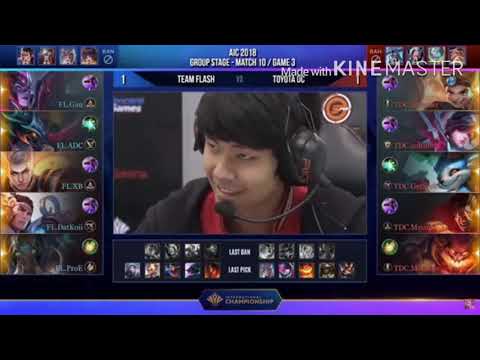 [Ván 3] AIC 2018-Team Flash vs Toyota DC|FL huỷ diệt người Thái Lan
