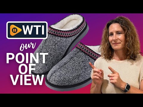 House Bedroom Slippers for Women Indoor and Outdoor with Fuzzy Lining Memory Foam 7-8 Light Black - WTI product video review