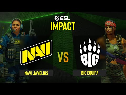 NAVI Javelins vs BIG EQUIPA | Map 1 Dust2 | ESL Impact Valencia 2022 - Group A