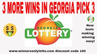 3 MORE WINS IN A ROW FOR GEORGIA PICK 3!
