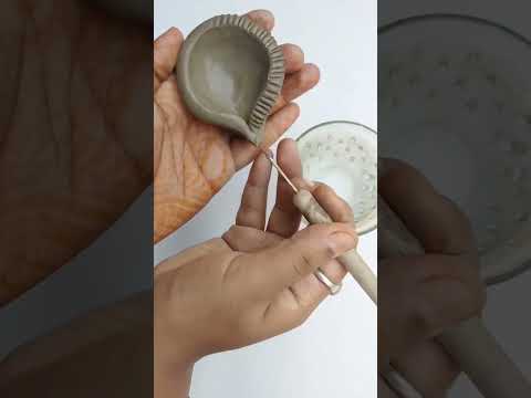 DIY clay diya #shorts