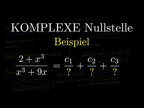 Partialbruchzerlegung - komplexe Nullstelle, Koeffizientenvergleich (Beispiel)