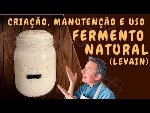 Como fazer o FERMENTO NATURAL !!! LEVAIN !!! Receita simples... Sem complicação !!!
