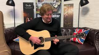 Video thumbnail for Taylor 110e Electro Acoustic Guitar - Demonstration & Reasons To Buy With James | Rimmers Music by Rimmers Music
