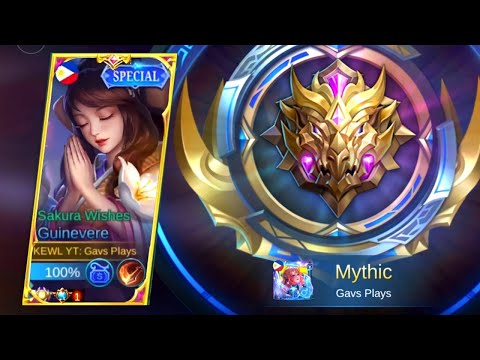 MY LAST GAME BEFORE MYTHIC! GUINEVERE EZ SOLO RANK TO MYTHIC - MLBB