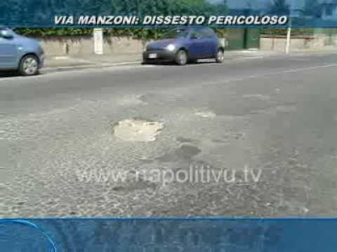 VIA MANZONI: DISSESTO PERICOLOSO