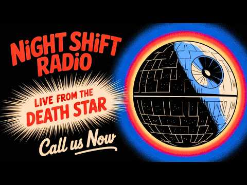 Night Shift Radio on THE DEATH STAR |  Star Wars Bedtime Stories For Sleep & Study