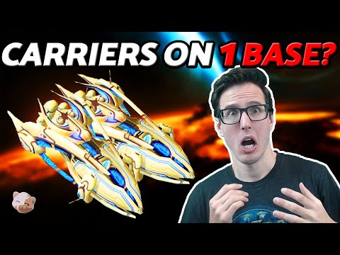 StarCraft 2 - 1-Base CARRIER!? | King of Cannons #12