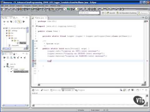 Vtc Player Advanced Java Programming Java Se 7 Logger Levels