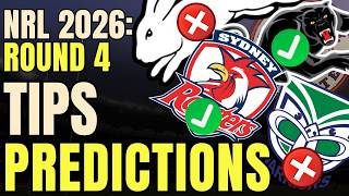 NRL Tips and Predictions - Round 4 2026