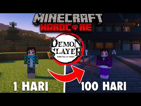 Survive 100 Days in Hardcore Minecraft - Noire's Demon Slayer Adventure!