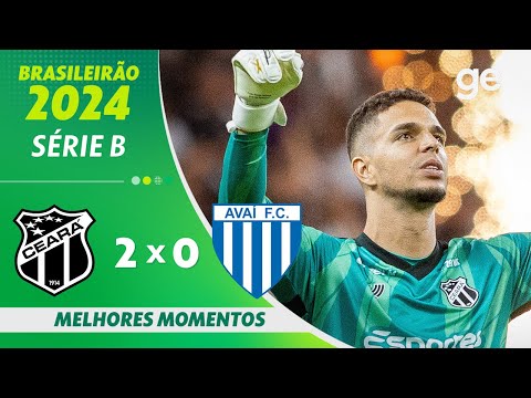 Gols e lances de Ceará x Avaí