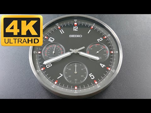 Seiko Clocks USA – 13" Shelby II Wall Clock, Black [QXA823KLH] Review; Prospex Chronograph Inspired
