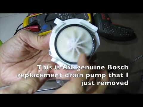 Bosch dishwasher E23,E24 ,E25 error part 2 maybe not a drain pump fault details on reassembly