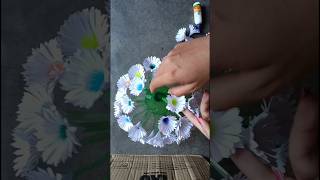 Diy Plastic bottle flower vase craft/home decore ideas #short#youtubeshorts #flowervase #viral