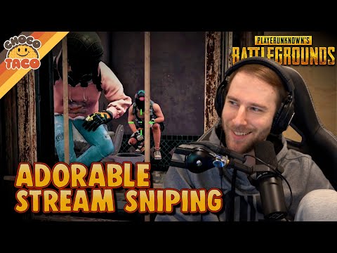 A Rare Case of Adorable Stream Sniping ft. HollywoodBobLIVE - chocoTaco PUBG Duos Gameplay