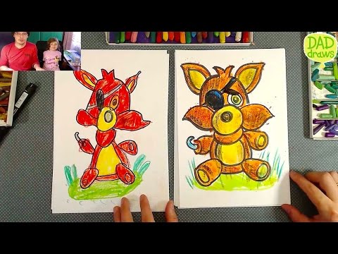 How to draw Plush Foxy Pirate FNAF Plushies