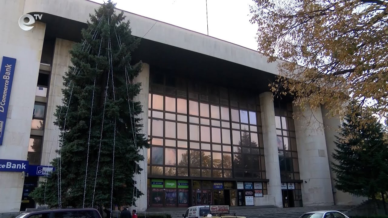 Елхата пред Бизнес центъра в Хасково светна в коледна премяна