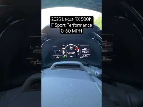 Thumbnail for 2025 Lexus RX 500h F Sport Performance 0-60 MPH #acceleration #lexus #lexusrx #fsport by Lexus