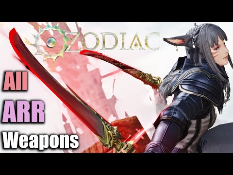 All Zodiac Relic Weapons (ARR) | All Jobs & Stages | 4K Dawntrail Update