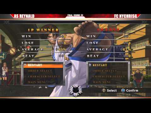 FRXV KOF13 top 8 losers semi finals AS reynald vs FC ChrisG
