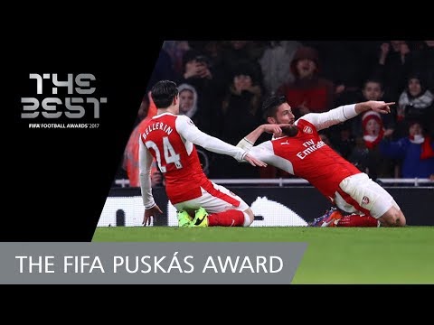 Olivier GIROUD GOAL | FIFA PUSKAS AWARD 2017 WINNER