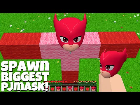 This is a SUPER SECRET WAY TO SPAWN BIGGEST CURSED PJ MASK.EXE in Minecraft TITAN