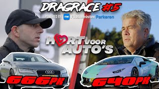 Lamborghini Huracan Performante (640PK) vs Audi RS7 (666PK) DRAGRACE MADNESS AFL5