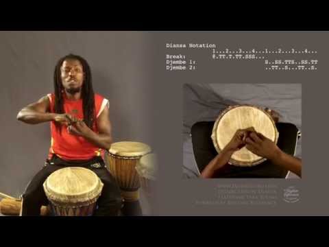 Djembe LESSON- DIANSA ; featuring Fara Tolno.