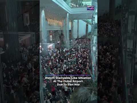 Watch: Stampede-Like Situation At The Dubai Airport Due To Iran War #shorts #viral
