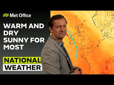 10/08/23 - Much warmer than recently - Afternoon Weather Forecast UK - Met Office Weather