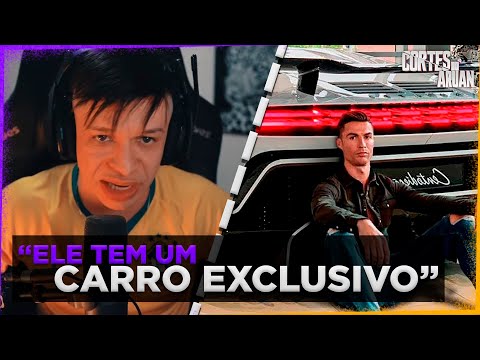 ARUAN REAGE A 10 CARROS SURPREENDENTES DE CRISTIANO RONALDO (CANAL OS 10 - SUPER CARROS)