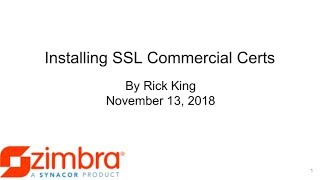 [Support Webinar] Installing SSL Commercial Certificates
