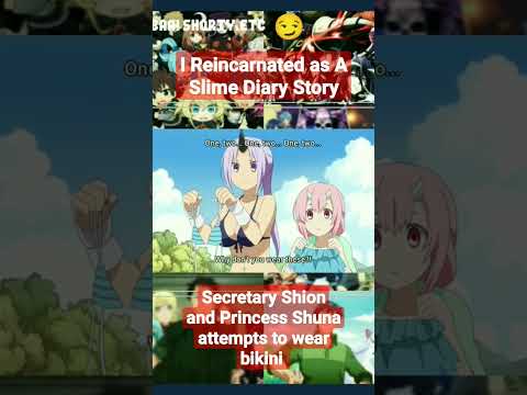 I Reincarnated as a slime Diary Story Ep.8 Outing in the Beach Scene attempts to wear Swimsuit